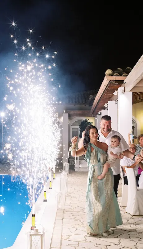 a destination baptism in Greece