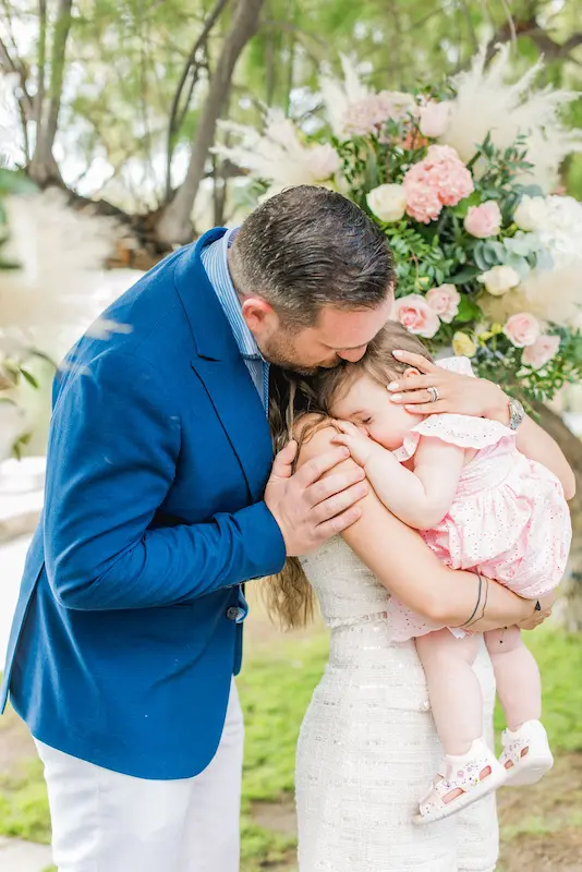 girl baptism in the Athenian Riviera