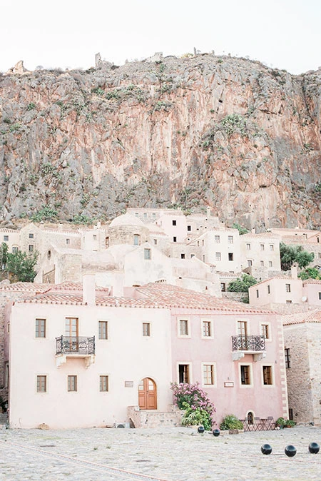 Monemvasia castle wedding in Greece
