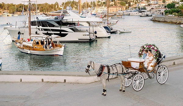 A mama mia inspired destination wedding in Spetses island, Greece