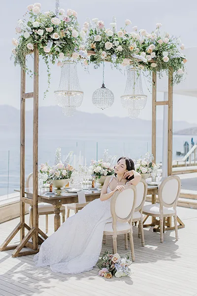 Crete island, Elounda luxury destination wedding