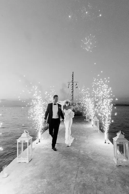 Spetses kaiki beach venue wedding