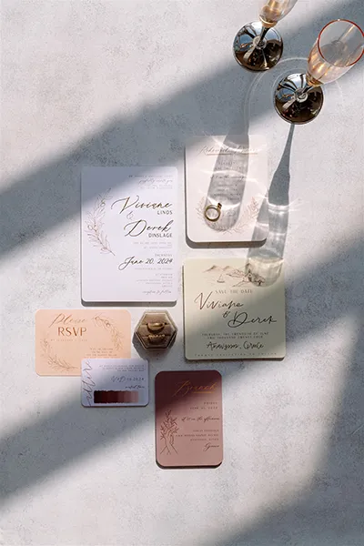 stylish wedding stationery design, Athens wedding